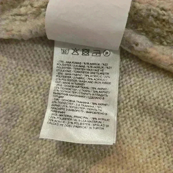 LC Waikiki Womens Long Sleeve Long Open Cardigan Taupe Size Small - Picture 9 of 11